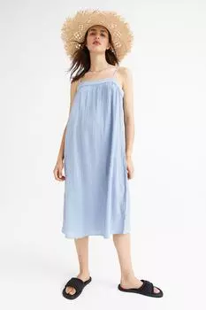 Платье из крепа H&amp;M, светло-синий