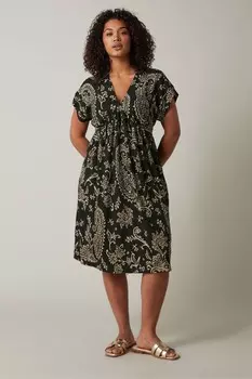 Платье из крепа из джерси Evans, черный