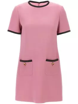 Платье из крепа Moschino, розовый