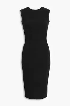 Платье из крепа с вырезами VICTORIA BECKHAM, черный