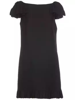 Платье из крепа Valentino Garavani, черный