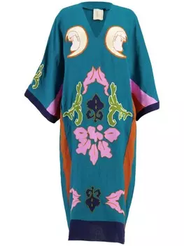 Платье из льна PAULA Cinnabar, зеленый