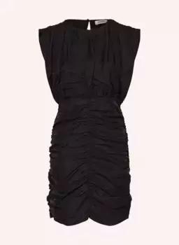 Платье из льна Sandro, черный