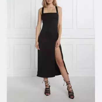 Платье из макадамии Pinko, черный