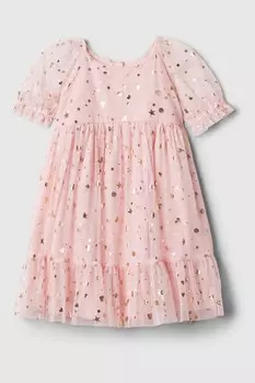 Платье из металлизированного тюля (6 мес 5 лет) Gap, розовый