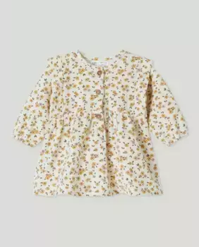 Платье из микро вельвета для девочки Baby El Corte Ingls, белый