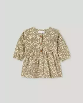 Платье из микро вельвета для девочки Baby El Corte Ingls, зеленый