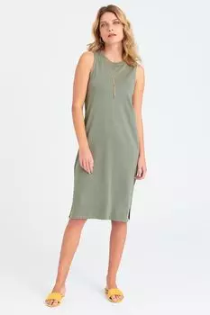 Платье из модала и органического хлопка Greenpoint, зеленый