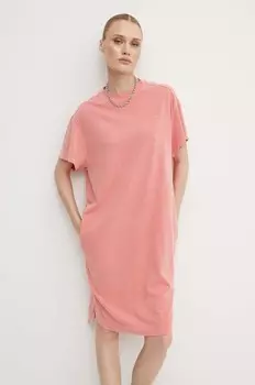 Платье из необработанного хлопка G-Star G-Star Raw, розовый