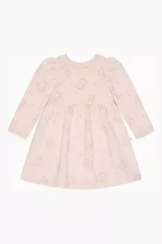 Платье из органического хлопка и бамбука с изображением Свинки Пеппы Mori, бежевый