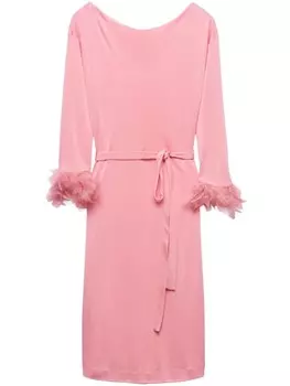 Платье из органзы Prada, розовый