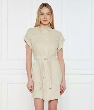 Платье из овчины Desigual, желтый