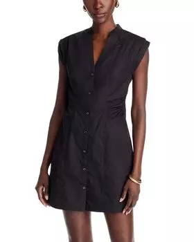 Платье из поплина Elyse Derek Lam 10 Crosby, черный