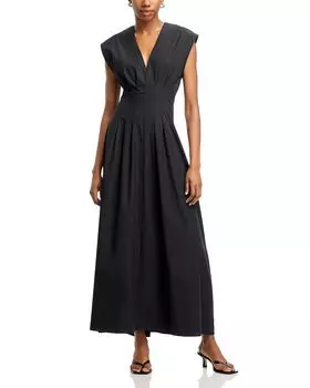 Платье из поплина Ines rag & bone, черный