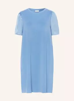Платье из разных материалов Rich&Royal, голубой