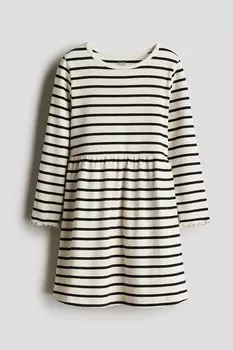 Платье из ребристого джерси H&M, мультиколор