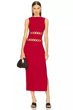 Платье из речного трикотажа Cult Gaia, цвет merlot