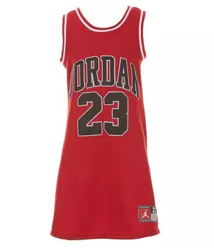 Платье из сетчатого джерси Jordan Big Girls 7–16 Jumpman, красный