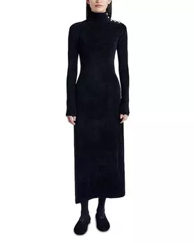 Платье из синели Proenza Schouler White Label Jude, черный