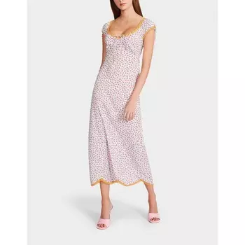 Платье из ситца с лентой Starlight синее Betsey Johnson, цвет Starlight Blue