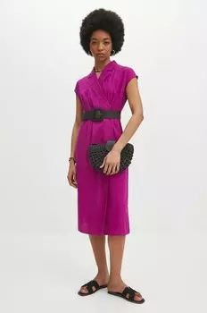 Платье из смесового льна Medicine, розовый