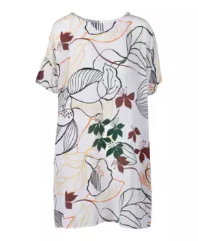 Платье из смесового шелка для женщин Attic And Barn, белый