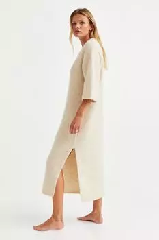Платье из смесовой шерсти H&amp;M, сливочный