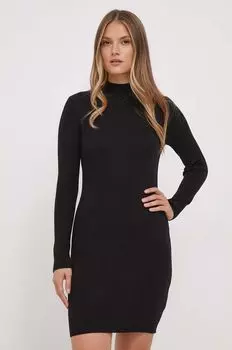 Платье из смесовой шерсти Pepe Jeans, черный