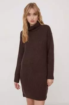 Платье из смесовой шерсти Superdry, коричневый