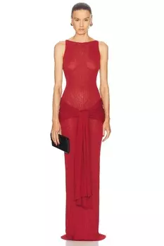 Платье из спонде Aya Muse, красный