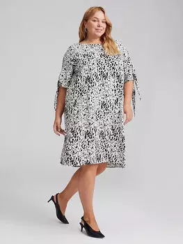 Платье из струящейся вискозы с рисунком LCWAIKIKI Classic