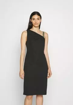 Платье из трикотажа Lauren Ralph Lauren, черный