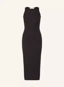 Платье из трикотажа libby с вырезом by Aylin Koenig, черный