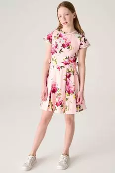 Платье из трикотажа понте с цветочным мотивом Baker By Ted Baker, розовый