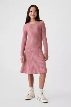 Платье из трикотажного полотна Cashsoft (4 13 лет) Gap, розовый