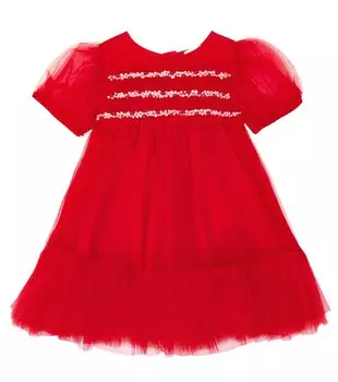 Платье из тюля baby serefin Tutu Du Monde, красный