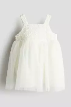 Платье из тюля H&M, белый