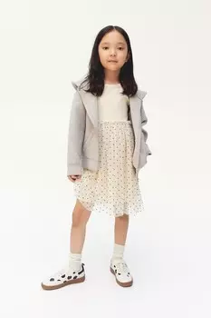 Платье из тюля H&M, бежевый
