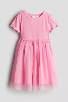 Платье из тюля H&M, розовый