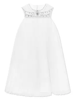 Платье из тюля MARCHESA KIDS COUTURE, белый