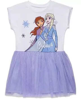Платье из тюля «Моана» для маленьких девочек «Принцесса Холодное сердце», «Король Лев», «Русалка» до (2–10–12 лет) Disney, фиолетовый