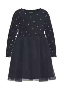 Платье из тюля Name It "NMFNADJA LS DRESS NOOS", цвет Dark Sapphire
