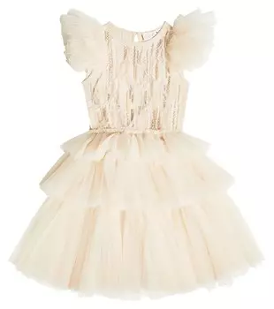Платье из тюля с декором Marigold Tutu Du Monde, белый
