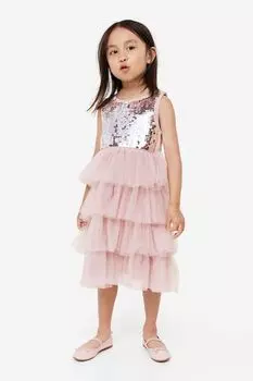 Платье из тюля с пайетками H&M