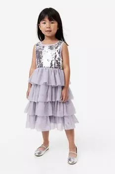 Платье из тюля с пайетками H&M