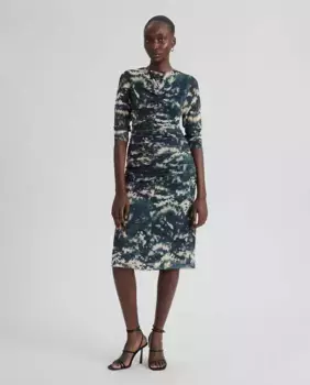 Платье из тюля с принтом Simorra, зеленый