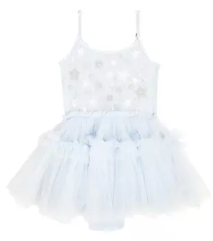 Платье из тюля с украшением baby moon dance Tutu Du Monde, синий