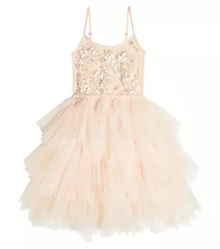 Платье из тюля с украшением Songbird Tutu Du Monde, розовый