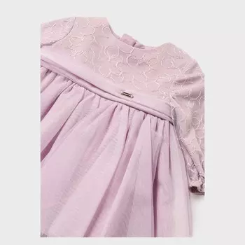 Платье из тюля с вышивкой Mauve MAYORAL, розовый