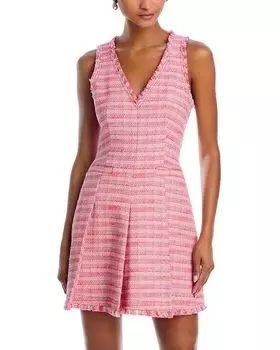 Платье из твида "Матильда" Cinq Sept, розовый